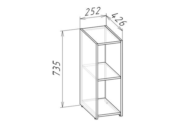 ФЛОРА Приставная полка под стол ПП