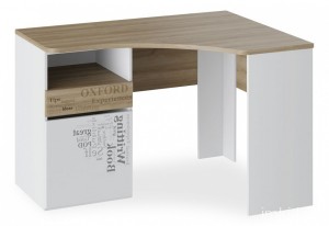 Стол письменный Оксфорд ТД-139.15.03 (белый белый, ривьера  1160x495x758)