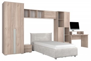 Гарнитур для детской Лайк К106 (дуб мария галька, дуб мария галька )