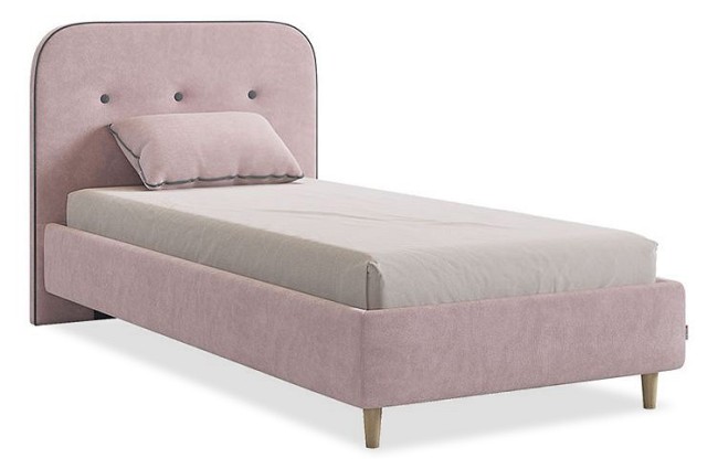 Кровать односпальная Лео 2000x900 мм (  мята, галька 2155x1110x1010)