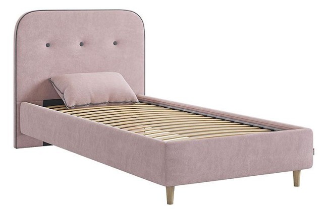 Кровать односпальная Лео 2000x900 мм (  мята, галька 2155x1110x1010)