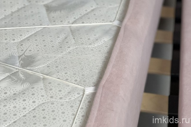 Кровать односпальная Лео 2000x900 мм (  мята, галька 2155x1110x1010)