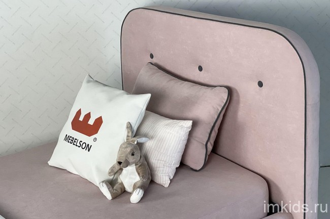 Кровать односпальная Лео 2000x900 мм (  мята, галька 2155x1110x1010)