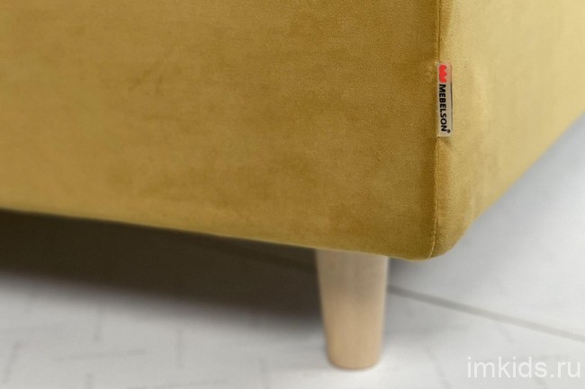 Кровать односпальная Лео 2000x900 мм (  мята, галька 2155x1110x1010)