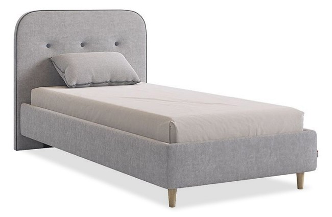 Кровать односпальная Лео 2000x900 мм (  мята, галька 2155x1110x1010)