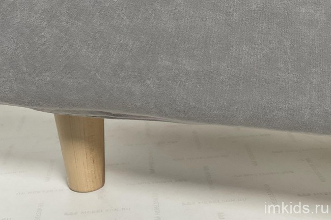 Кровать односпальная Лео 2000x900 мм (  мята, галька 2155x1110x1010)