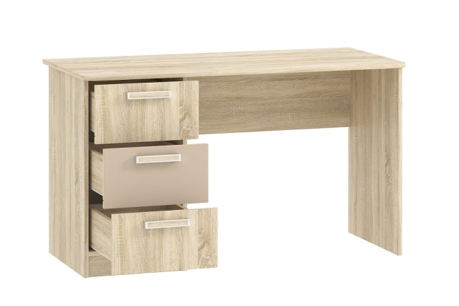 Стол письменный Акварель НМ 011.47-01 М2 (дуб сонома дуб сонома, капучино  1300x600x750)