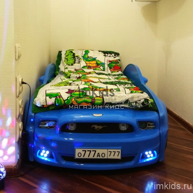 Кровать-машина "Мустанг 3D"