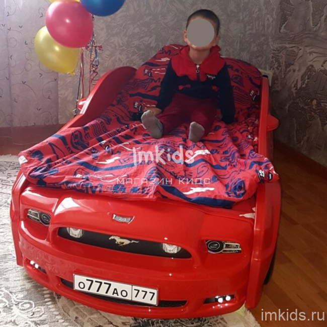 Кровать-машина "Мустанг 3D"