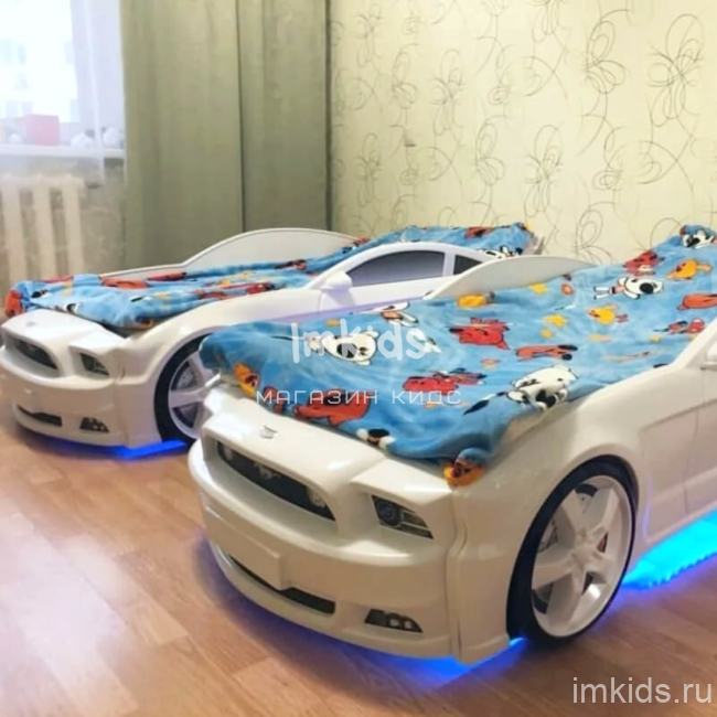 Кровать-машина "Мустанг 3D"
