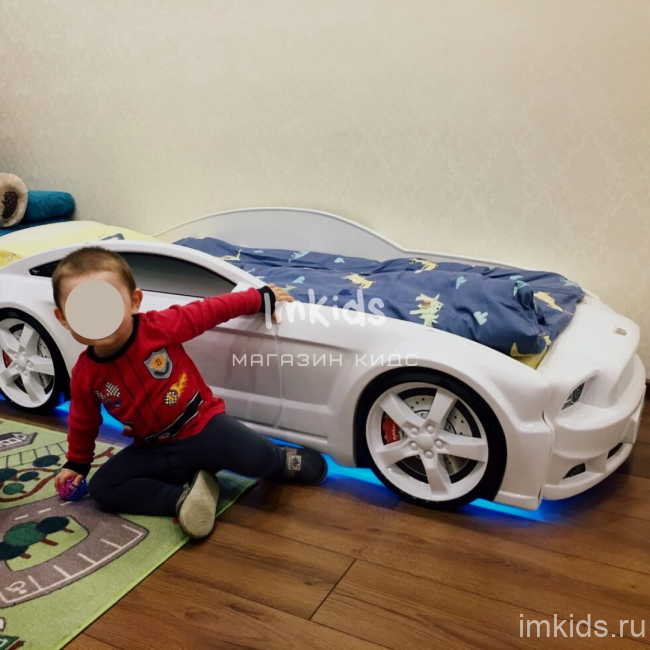 Кровать-машина "Мустанг 3D"