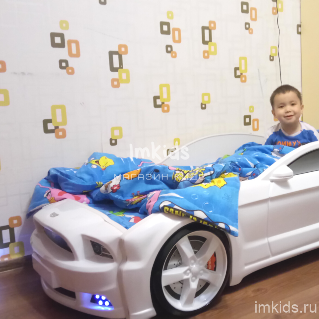 Кровать-машина "Мустанг 3D"