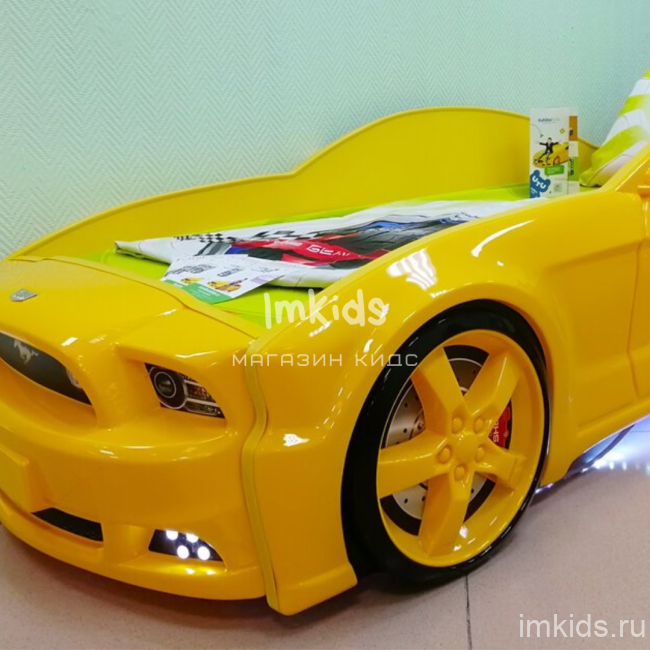 Кровать-машина "Мустанг 3D"
