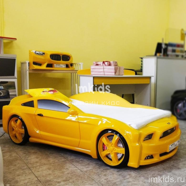 Кровать-машина "Мустанг 3D"