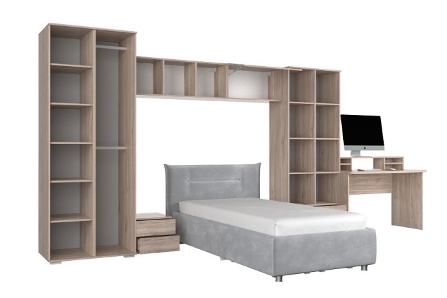 Гарнитур для детской Лайк К106 (дуб мария горчица, дуб мария медовый )