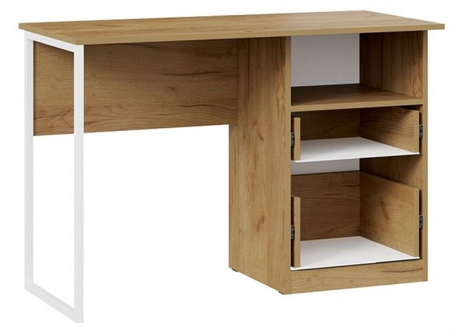 Стол письменный Хилтон Тип 1 (дуб крафт золотой белый  1102x503x750)