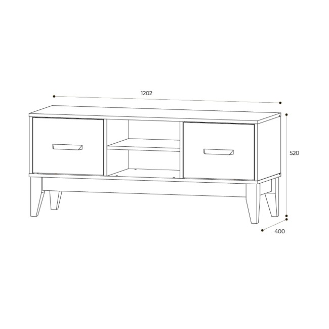 Тумба под ТВ Скандика ТБ-08