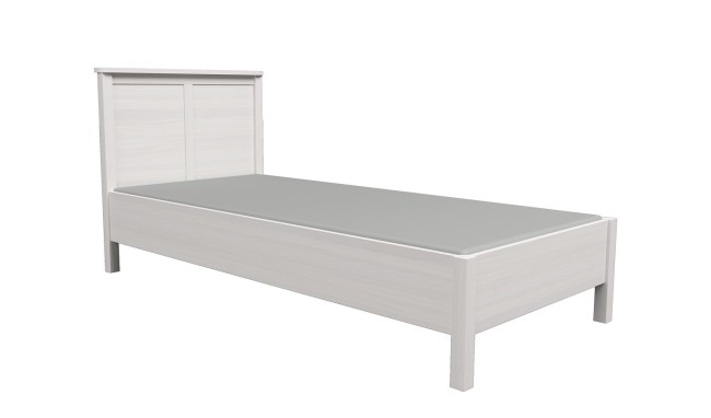 Кровать с ортопедическим основанием (металл) Sherlock 45 90х200, ясень светлый