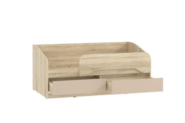 Кровать Акварель НМ 041.54 (дуб сонома капучино  1642x846x700)