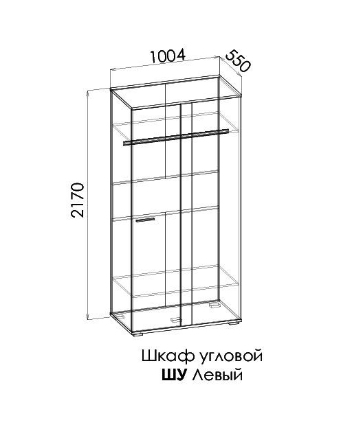 ФЛОРА Шкаф угловой ШУ