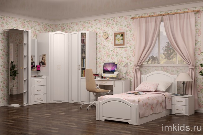 17 Шкаф-пенал ЛЕВЫЙ Виктория