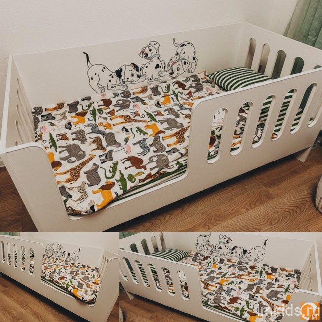 Кровать - манеж "Сказка" с высокими бортиками 