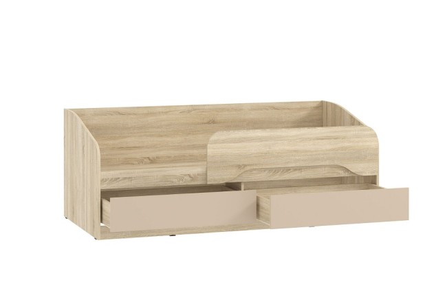 Кровать Акварель НМ 041.54-01 (дуб сонома капучино  1842x846x700)