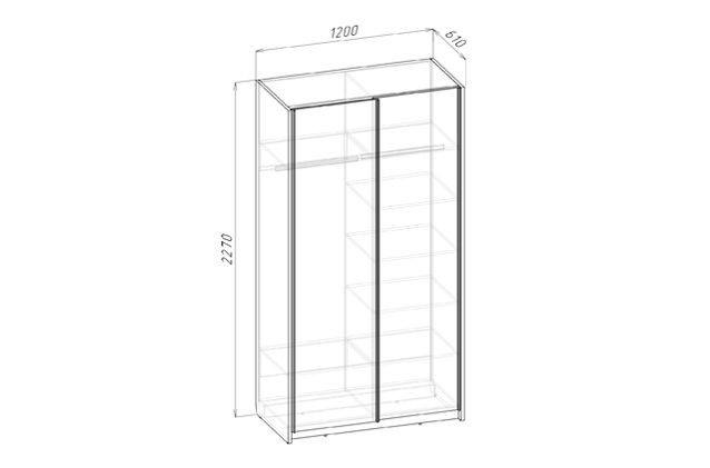 ФЛОРА Шкаф-купе