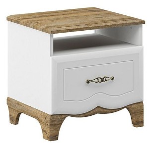 Тумбочка Тиффани New (белый, дуб прованс белый  500x430x500)