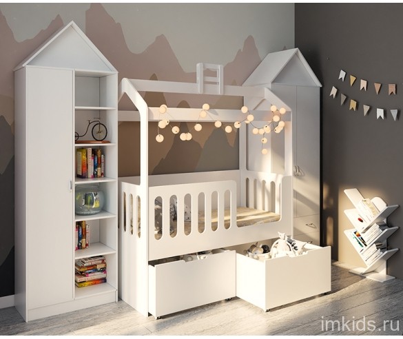 Домик Сказка с высокими ящиками