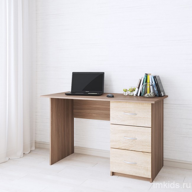 Стол письменный Сити-1, ясень шимо