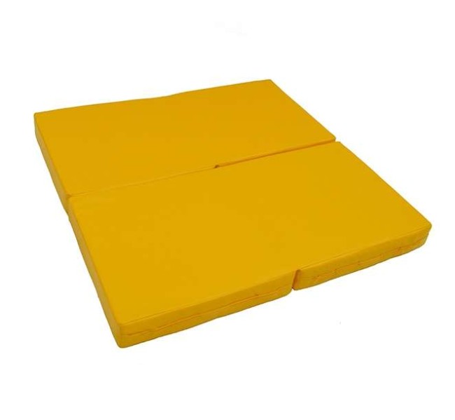 Мат № 11 (100 х 100 х 10) складной 4 сложения "KMSsport" жёлтый Мат № 11 (100 х 100 х 10) складной 4 сложения "KMSsport" жёлтый