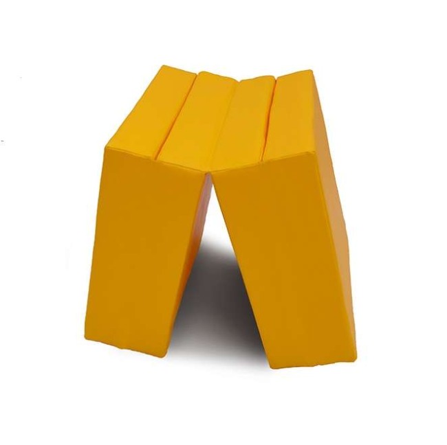 Мат № 11 (100 х 100 х 10) складной 4 сложения "KMSsport" жёлтый Мат № 11 (100 х 100 х 10) складной 4 сложения "KMSsport" жёлтый