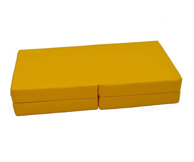 Мат № 11 (100 х 100 х 10) складной 4 сложения "KMSsport" жёлтый Мат № 11 (100 х 100 х 10) складной 4 сложения "KMSsport" жёлтый