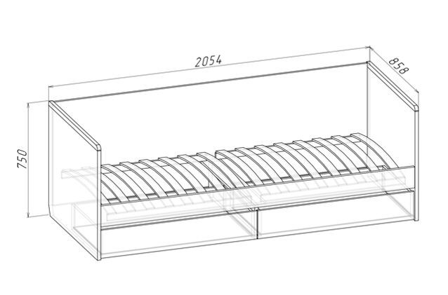 ФЛОРА Кровать КР1