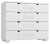 Комод ДримСтар ДС-12 (белое дерево белое дерево  1000x450x850)