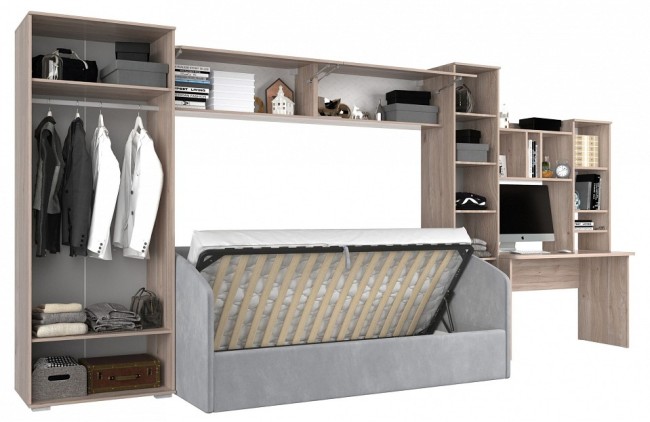 Гарнитур для детской Лайк КД42 (дуб мария дуб мария, индиго капучино )