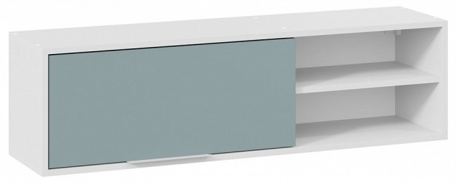Полка комбинированная Марли (белый серо-голубой  1164x291x328)