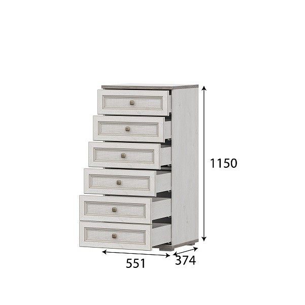 Комод высокий Александрия КМ-101