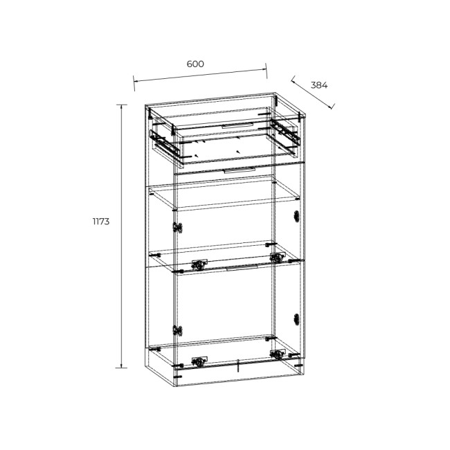 Тумба комбинированная Тоскана
