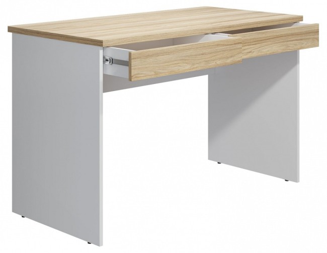 Стол письменный СкайЛайт СЛ-20К (белый блэквуд ячменный  1200x600x755)