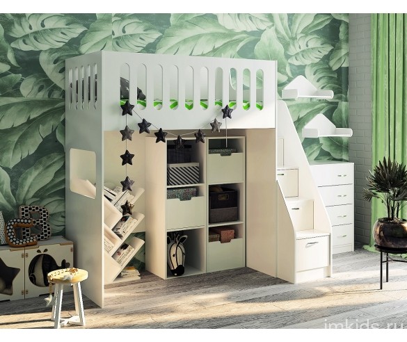 Кровать чердак с нишей "Сказка"
