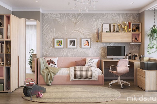 Полка навесная Лайк 42 (дуб мария   360x270x360)