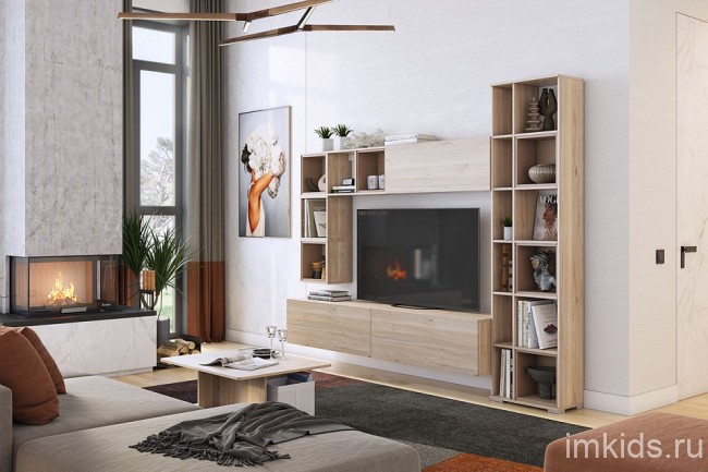 Полка навесная Лайк 42 (дуб мария   360x270x360)