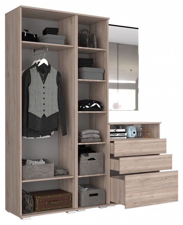 Гарнитур для прихожей Лайк КП2 (дуб мария дуб мария, какао  )