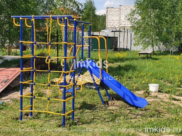 VERESK уличный детский спортивный комплекс  "Малыш-Дачник" с горкой 2 м.