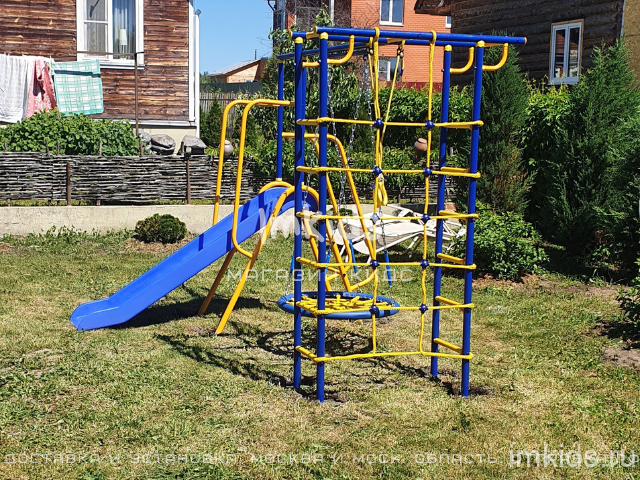 VERESK уличный детский спортивный комплекс  "Малыш-Дачник" с горкой 2 м.