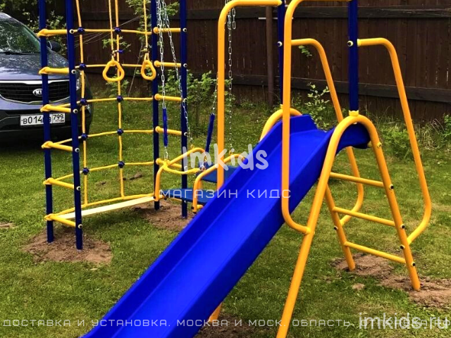 VERESK уличный детский спортивный комплекс  "Малыш-Дачник" с горкой 2 м.