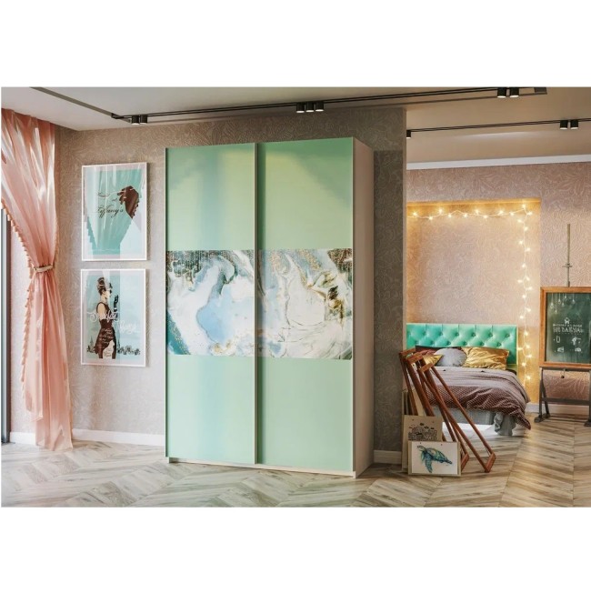 Шкаф-купе с рисунком Тифани ШКК-1