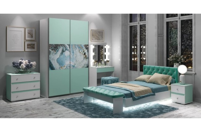 Шкаф-купе с рисунком Тифани ШКК-1